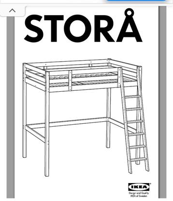 STORA hoogslaper 140/200 IKEA beschikbaar voor biedingen