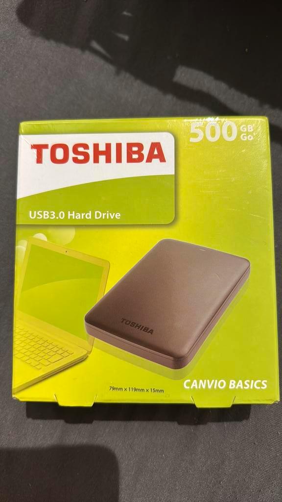 Toshiba Canvio Basics 500GB NIEUW, Computers en Software, Harde schijven, Nieuw, Laptop, Extern, HDD, Firewire, Ophalen