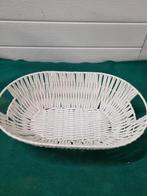 mandje wit kunststof gevlochten, Huis en Inrichting, Ophalen of Verzenden, 'T Olde Gre-j, Info@toldegrej.nl, Endepoelstraat 20f Didam