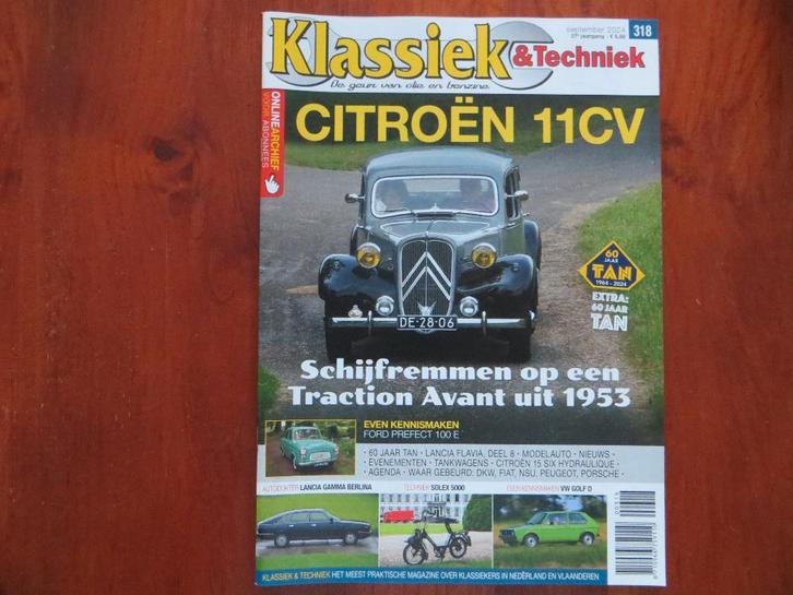 Klassiek & Techniek 318 Citroën Traction Avant 11CV, Ford, Boeken, Auto's | Folders en Tijdschriften, Nieuw, Citroën, Ophalen of Verzenden