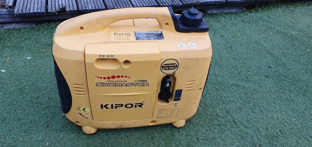 Kipor IG1000 Benzine Aggregaat - Motor loopt, geen 220V, Ophalen, Gebruikt