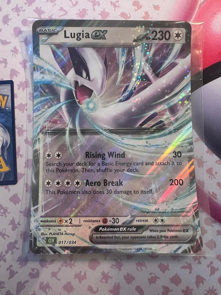 Lugia ex (CLV 017) Grote Kaart!, Ophalen of Verzenden, Nieuw, Losse kaart, Foil