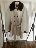 Wollen dames cape/jas - Zo goed als nieuw, Ophalen of Verzenden, Zo goed als nieuw, Maat 38/40 (M), Wit