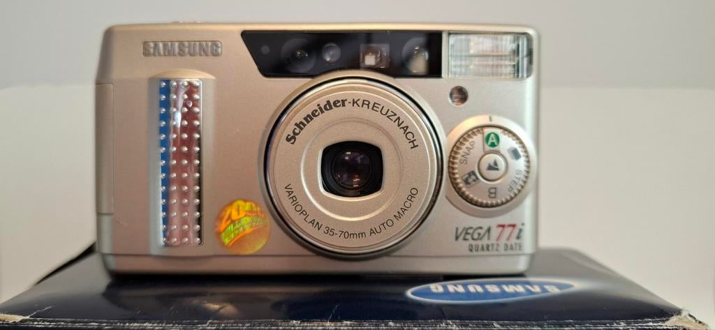 Samsung Vega 77i Compact Camera met Schneider Varioplan, Audio, Tv en Foto, Fotocamera's Analoog, Samsung, Xx, Compact, Ophalen of Verzenden