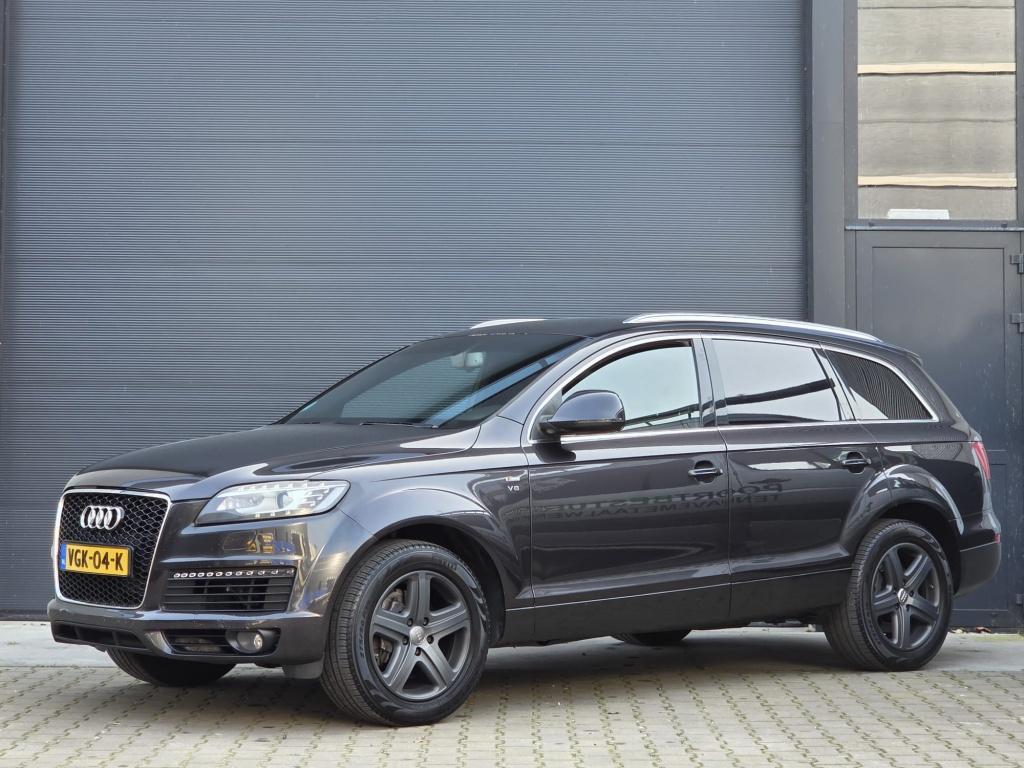 Audi Q7 4.2 FSI V8 Quattro Grijs kenteken LPG/Benzine, Auto's, Gebruikt, 8 cilinders, Leder, Bedrijf