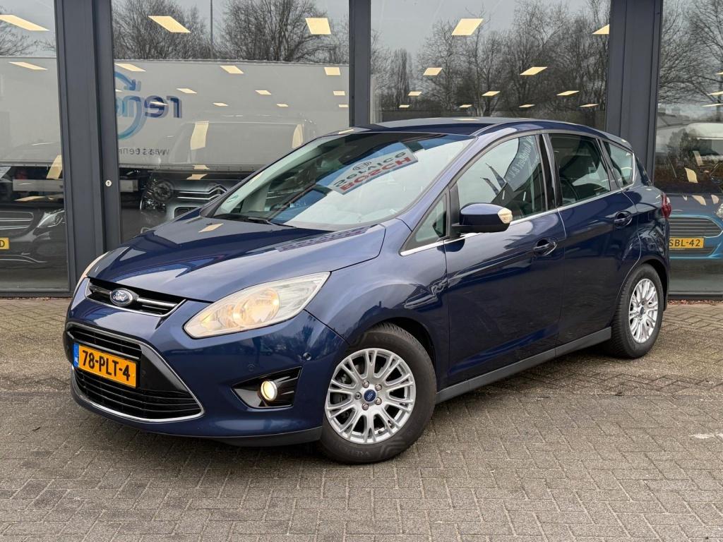 Ford C-MAX 1.6 Titanium 100% onderhouden 4x All Seasons Deal, Gebruikt, 4 cilinders, Blauw, Bedrijf