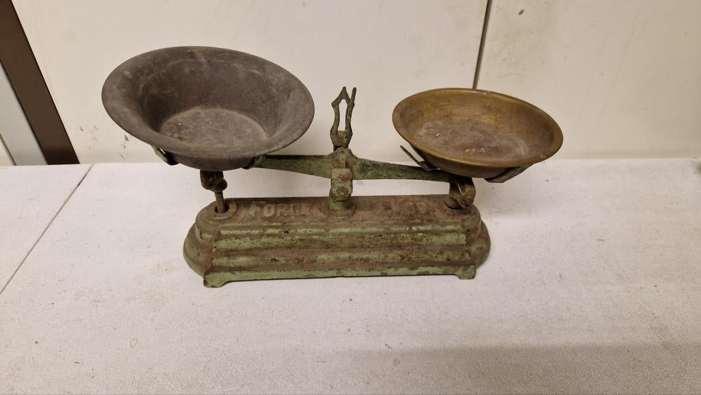 Oud weegschaaltje, Antiek en Kunst, Ophalen of Verzenden