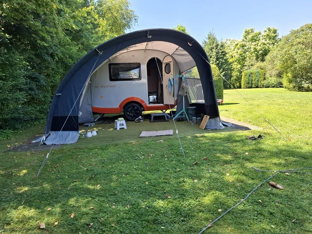 T@b Teardrop 320 uit 2018 met voortent en luifel; verlaagd!, Tot en met 2, Particulier, T@b, 500 - 750 kg