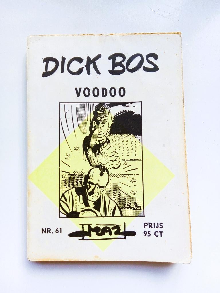 dick bos-voodoo nr.61 uit 1964/1ste druk, Gelezen, Alfred Mazure, Eén stripboek, Ophalen of Verzenden