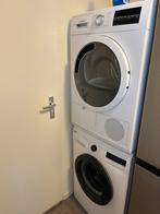 Wasmachine en condensdroger 8kg met tussenstuk, Witgoed en Apparatuur, Wasmachines, Ophalen, 1200 tot 1600 toeren, Gebruikt, 8 tot 10 kg