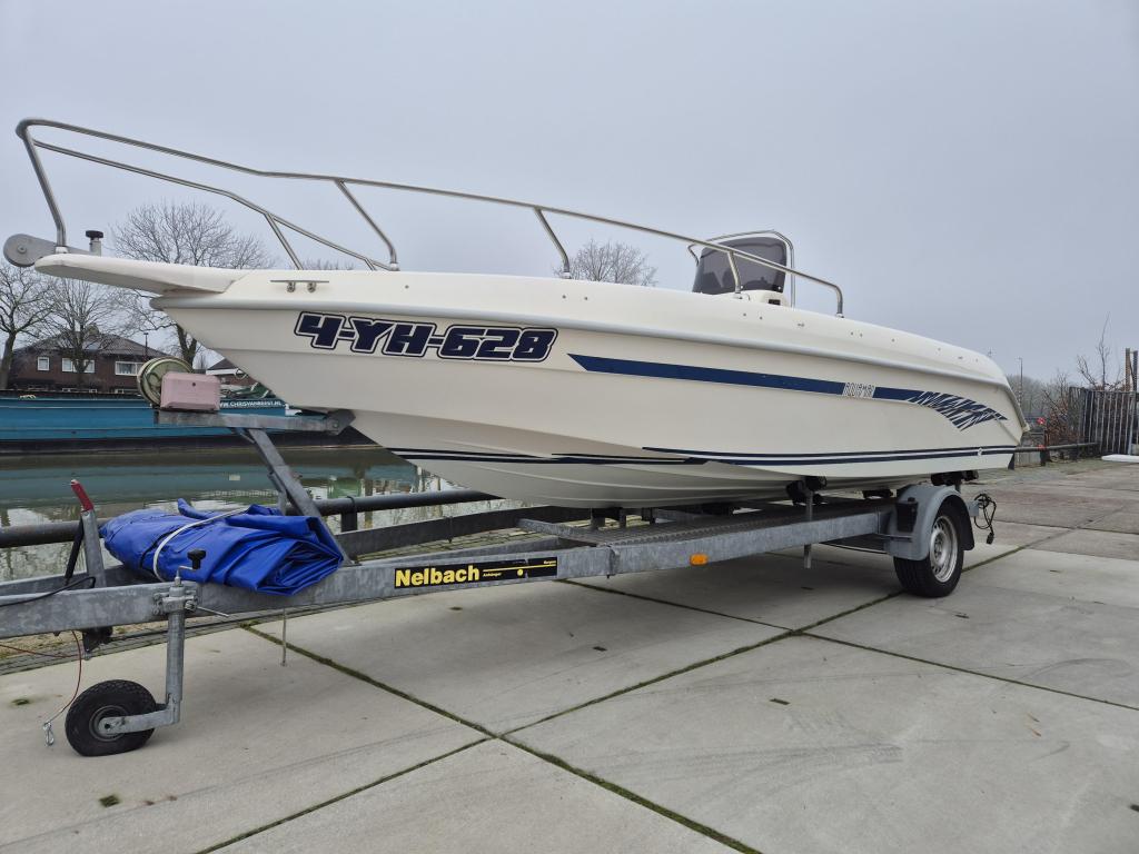 Aquamar 630 Jamaica + Suzuki 140pk + 1300kg trailer, 6 meter of meer, Niet ingevuld, Zo goed als nieuw, Niet ingevuld