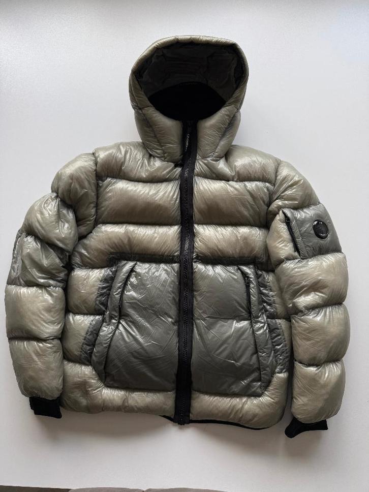 CP Company D D Shell Down Jacket S, Kleding | Heren, Jassen | Winter, Gedragen, Maat 46 (S) of kleiner, Bruin, Ophalen of Verzenden