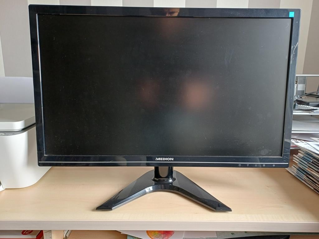 Medion Monitor - 23,6" LED Backlight M voor Thuis of Kantoor, Computers en Software, Monitoren, Ophalen, Gebruikt, Kantelbaar