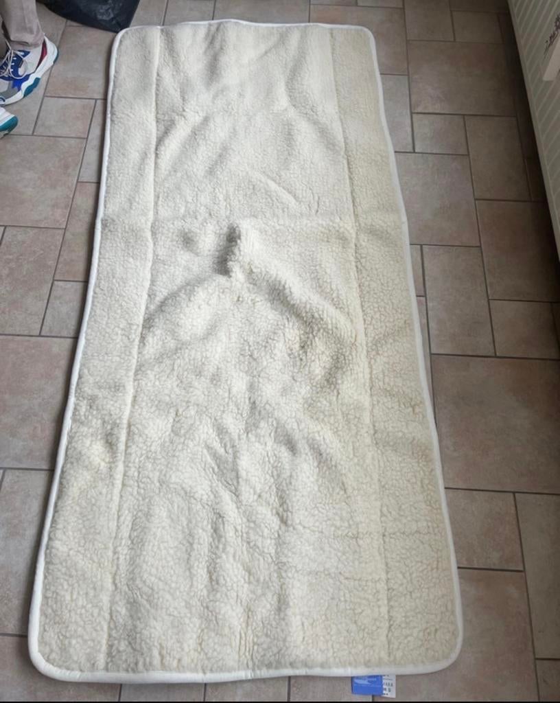 Onderdeken Merino wol 90x200 Slaappunt, Ophalen, Gebruikt, Jongetje of Meisje, Wit