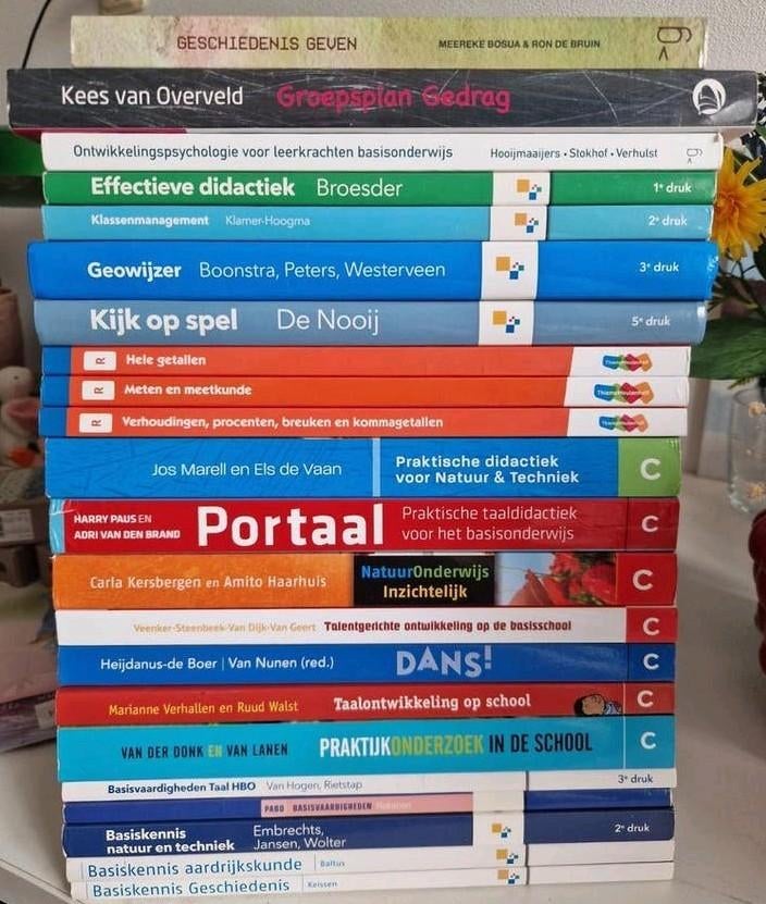 Compleet pabo boeken pakket (22 boeken), Boeken, Ophalen of Verzenden, Zo goed als nieuw, School, Studie en Wetenschap