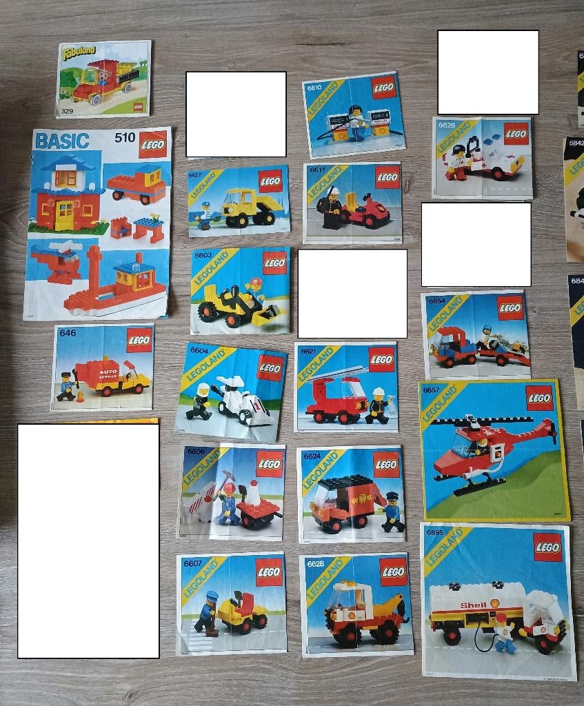 17 Lego verschillende oude handleiding instructies van city, Ophalen of Verzenden, Gebruikt, Lego