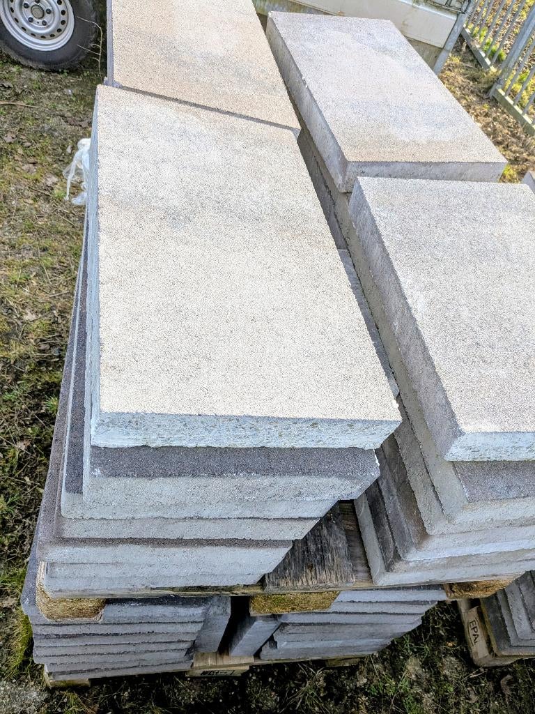 terrastegels, beton, Tuin en Terras, Ophalen, Zo goed als nieuw, 10 m² of meer, Beton
