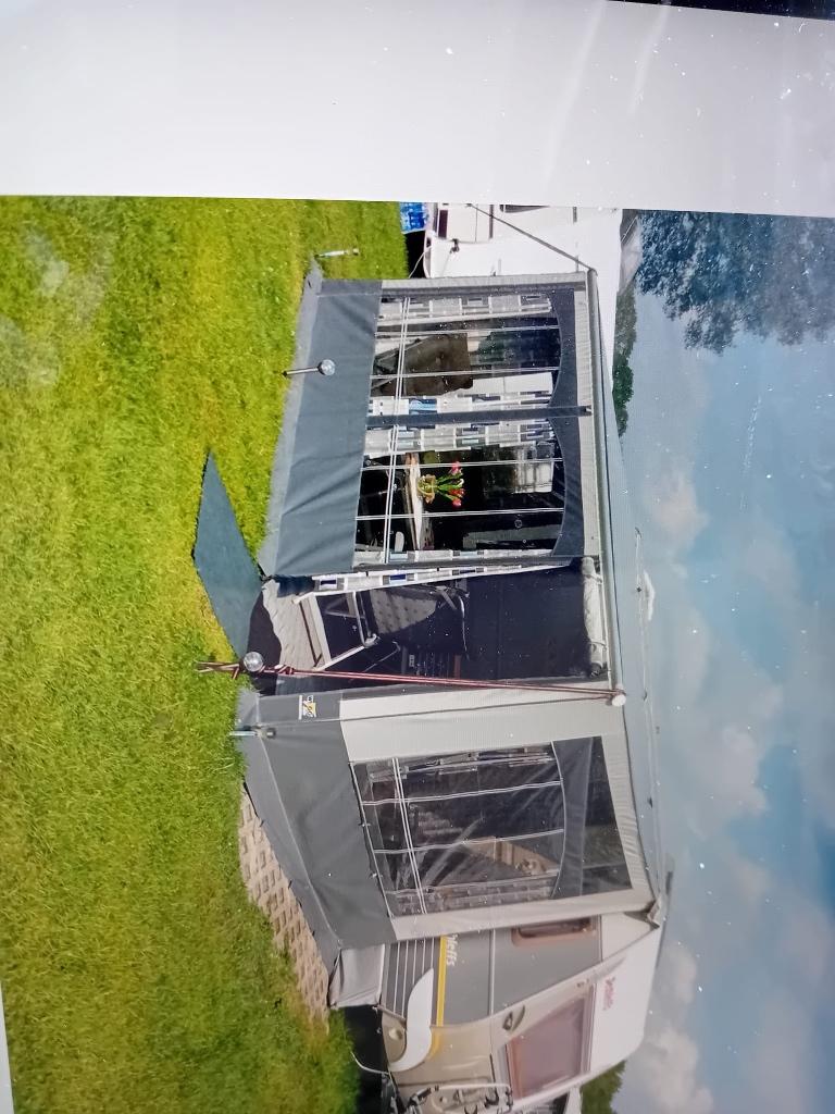Caravan luifel met zij- en voorvlak, Caravans en Kamperen, Caravan accessoires, Ophalen, Gebruikt