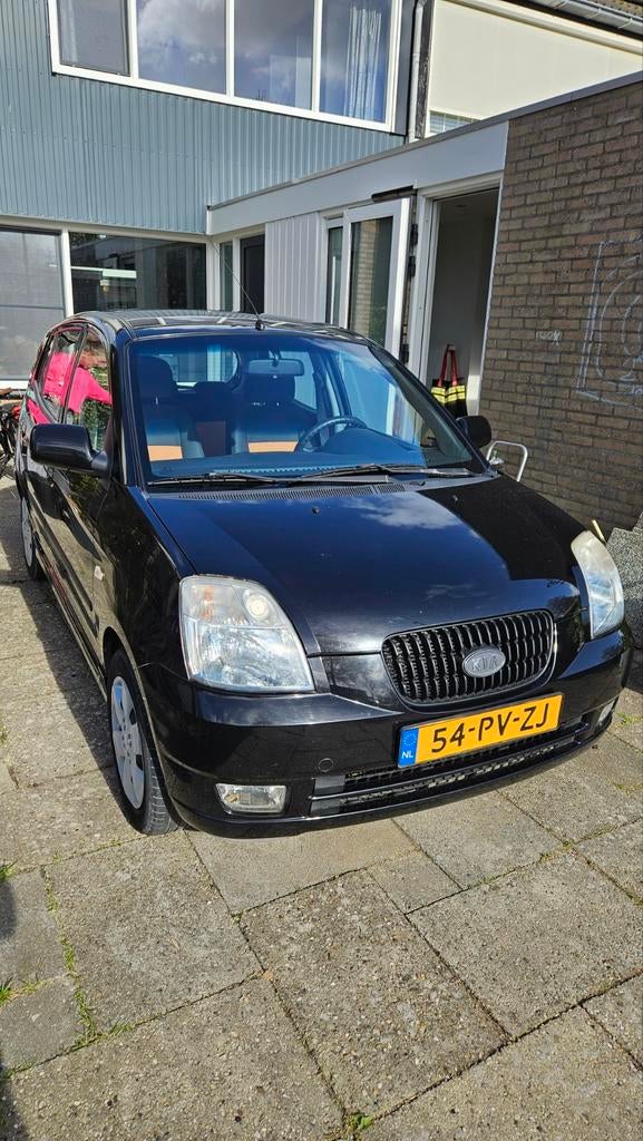 Kia Picanto 1.0 2004 Zwart, Voorwielaandrijving, 836 kg, 31 €/maand, 4 cilinders