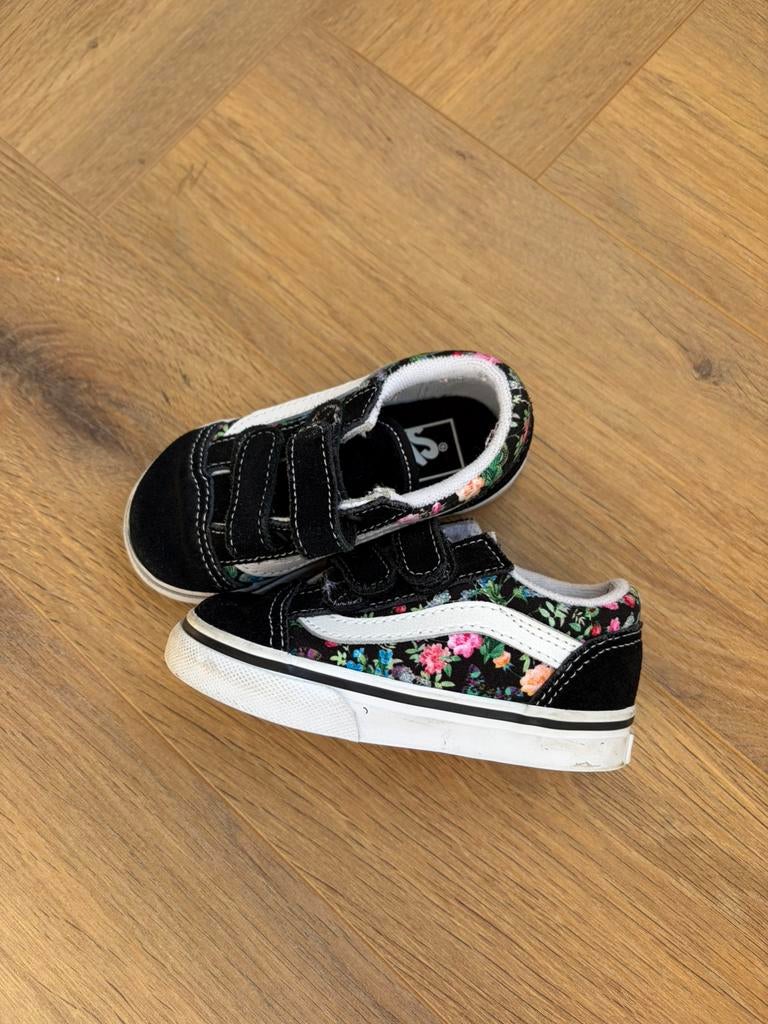 Vans bloemen maat 22, Kinderen en Baby's, Babykleding | Schoentjes en Sokjes, Ophalen of Verzenden, Zo goed als nieuw, Meisje