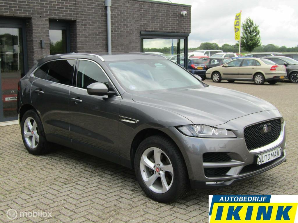 Jaguar F-Pace 2.0t AWD R-Sport | Trekhaak, Winterpakket, Auto's, Jaguar, Automaat, Gebruikt, 4 cilinders, Leder