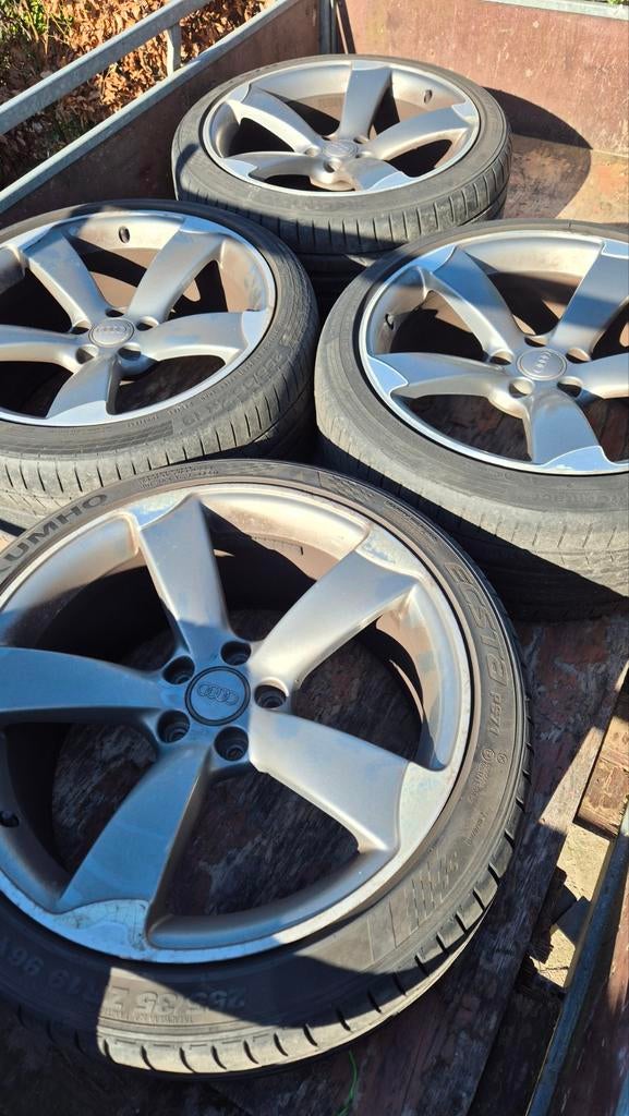 Originele 19 inch Audi  Rotor Velgen (Audi A5), Auto-onderdelen, Banden en Velgen, Gebruikt, Banden en Velgen, 235 mm, Zomerbanden