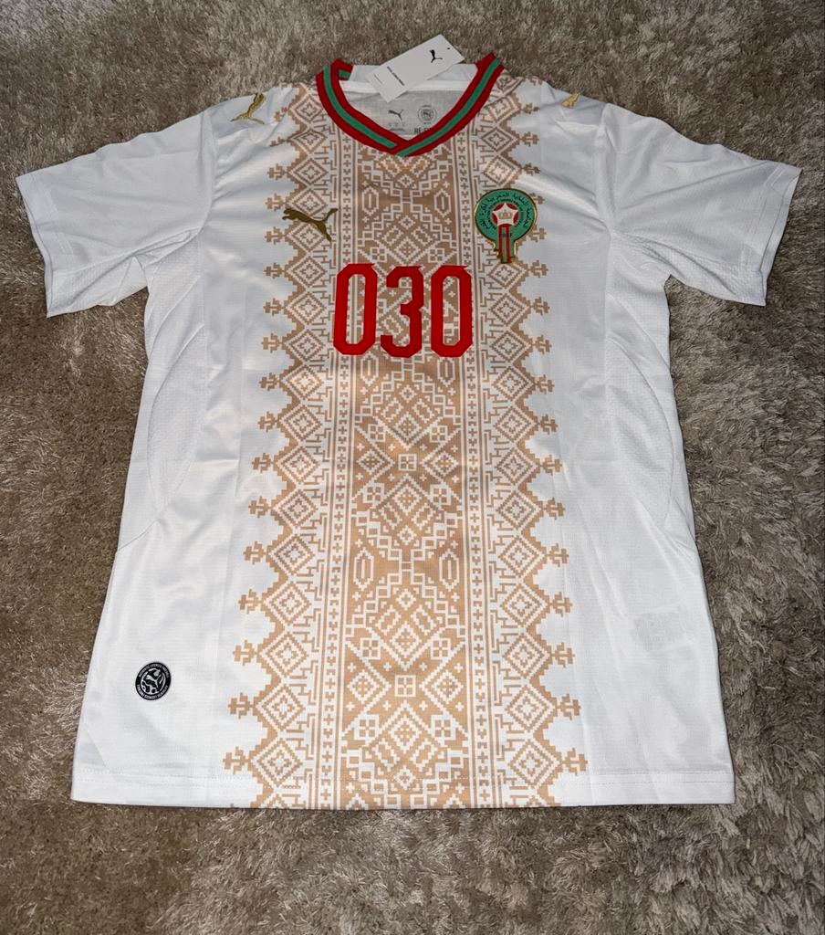 Marokko Uitshirt 2026 Bedrukt - Nieuw, Wit, Nieuw, Overige maten, Ophalen of Verzenden