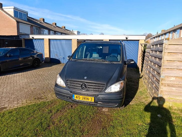 Mercedes-Benz Viano 2.2 CDI 2004 Zwart met Camperkenteken, Auto's, Mercedes-Benz, Particulier, Viano, Airconditioning, Stoelverwarming