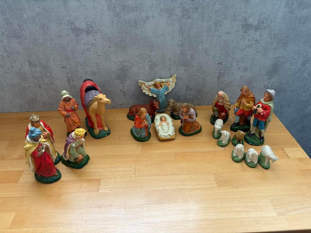 Kerststal uit 1956, Ophalen of Verzenden, Gebruikt