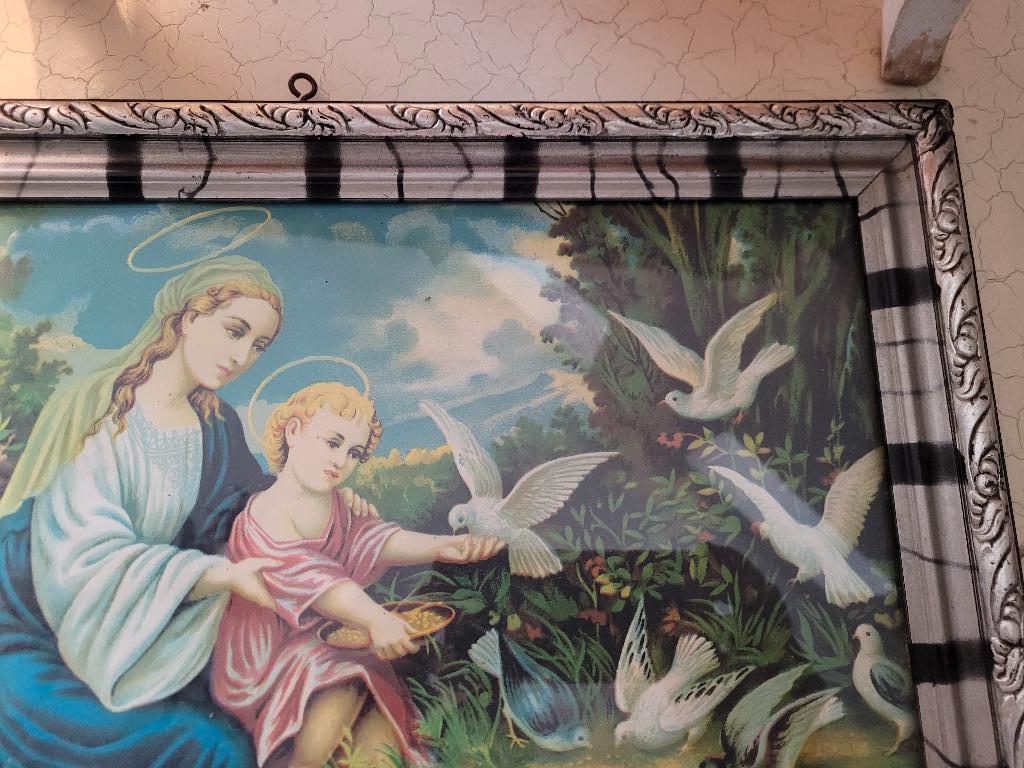 Vintage houten lijstje met glas, Huis en Inrichting, Woonaccessoires | Lijsten, Heikant 21 Kaatsheuvel, Minder dan 50 cm, Belle Vieille Brocante