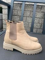 Leren dames boots maat 40 - Zo goed als nieuw, Ophalen of Verzenden, Zo goed als nieuw, Beige, Lage of Enkellaarzen
