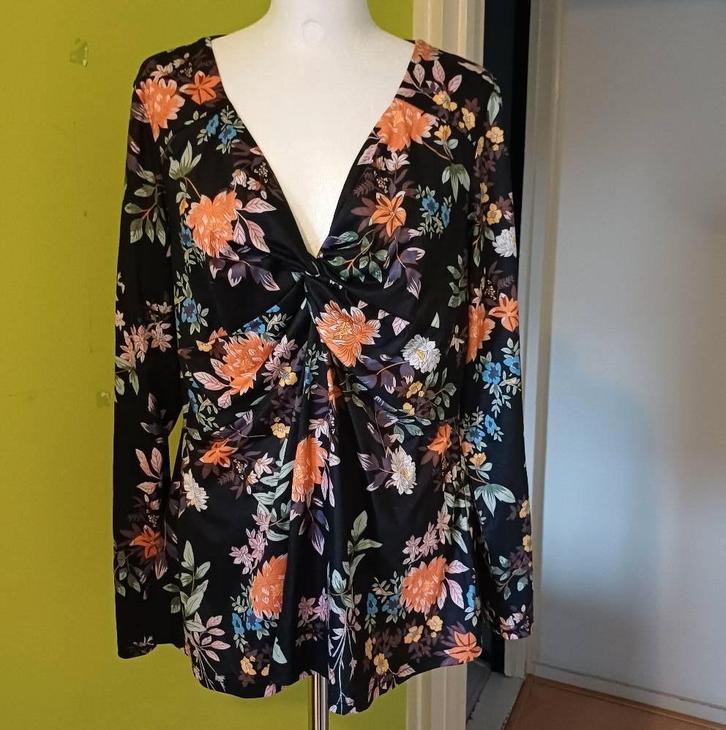 Mooie top maat XL, Kleding | Dames, Tops, Zo goed als nieuw, Maat 46/48 (XL) of groter, Zwart, Lange mouw, Ophalen of Verzenden