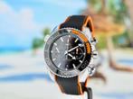 Omega Seamaster Planet Ocean Chrono ONGEDRAGEN in stickers, Staal, Polshorloge, Overige materialen, Nieuw