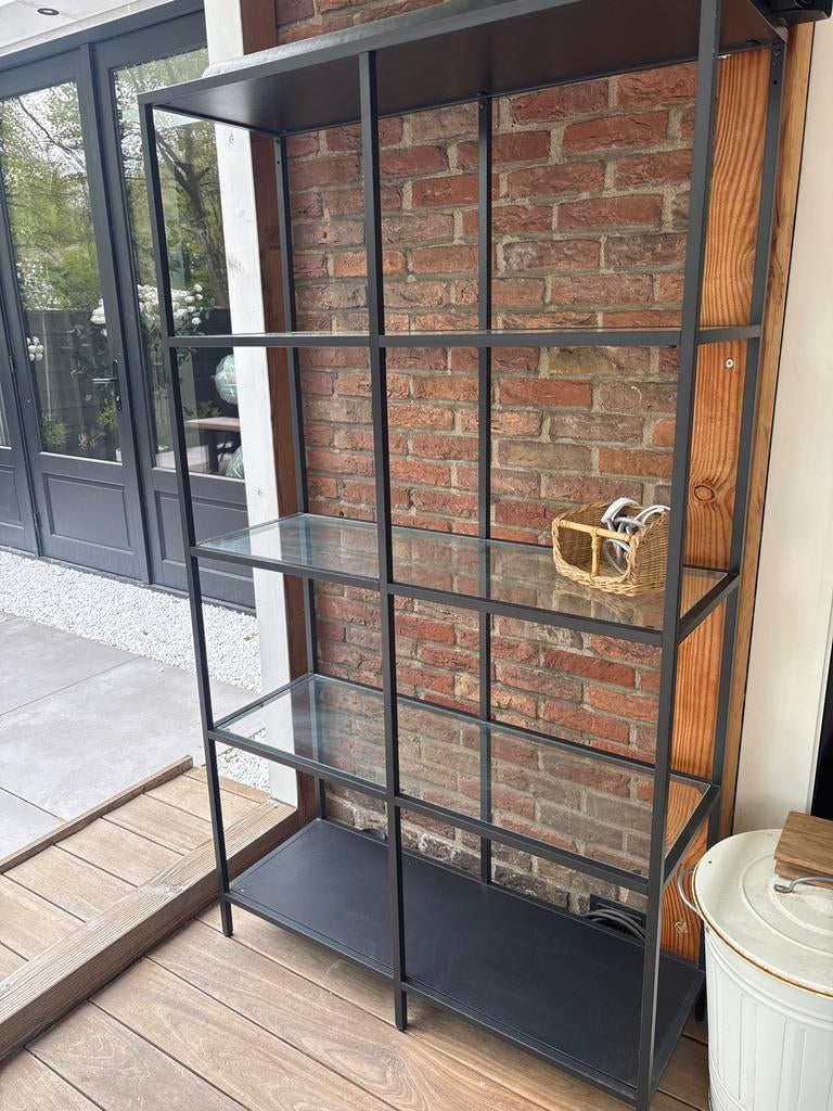 IKEA open glazen kast - Stijlvolle opbergoplossing, Ophalen, Met plank(en), Gebruikt, 50 tot 100 cm