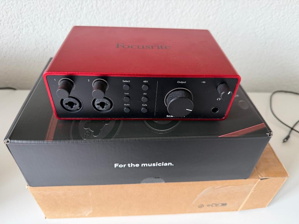 Focusrite Scarlett 4i4 MK4 nieuw, Computers en Software, Geluidskaarten, Ophalen of Verzenden, Nieuw, Extern, Focusrite
