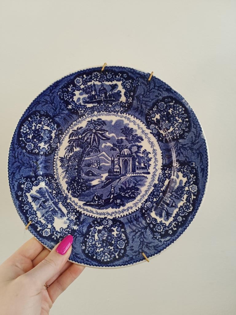 Delftsblauw bord Petrus Regout Maastricht Oriental, Ophalen of Verzenden