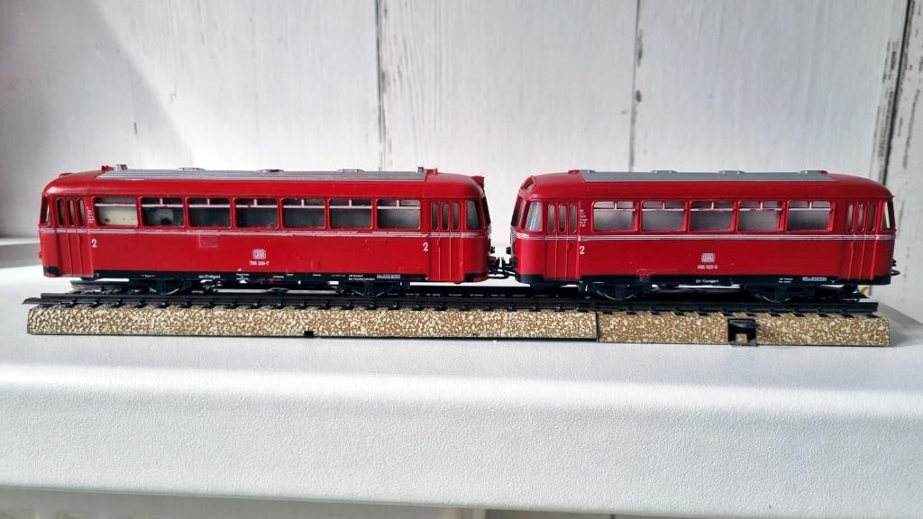 Märklin 3016 Railbus SCHIENENBUS met aanhangwagen, Hobby en Vrije tijd, Modeltreinen | H0, Wisselstroom, Gebruikt, Locomotief