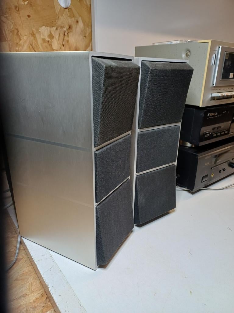 Bang & Olufsen Beovox C75 T6323 speakers - Aluminium, Overige merken, Gebruikt, Ophalen of Verzenden, 60 tot 120 watt