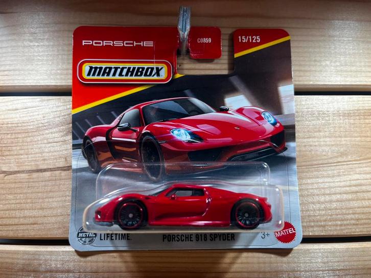 Porsche 918 Spyder Matchbox, Hobby en Vrije tijd, Modelauto's | Overige schalen, Zo goed als nieuw, Auto, Ophalen of Verzenden