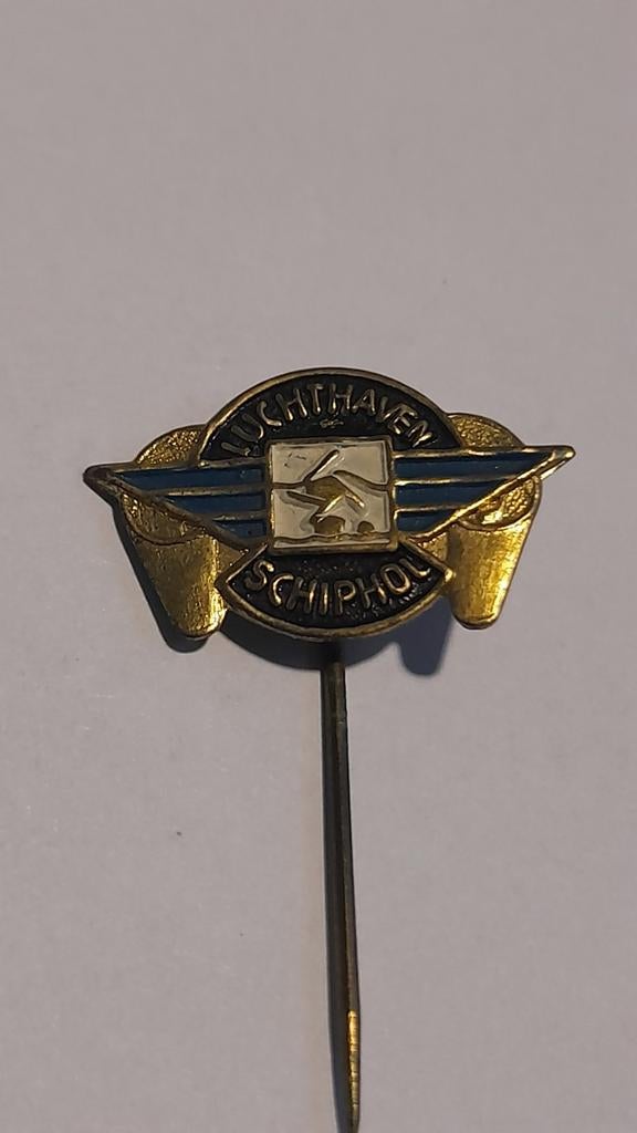 Vintage Schiphol Luchthaven Speldje, Verzenden, Gebruikt, Overige typen