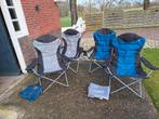 Inklapbare luxe camping/ visstoelen, Ophalen, Zo goed als nieuw, Campingstoel