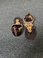 Bruine sandalen met stenen maat 37, Kleding | Dames, Schoenen, Bruin, Zo goed als nieuw, Sandalen of Muiltjes, Ophalen of Verzenden