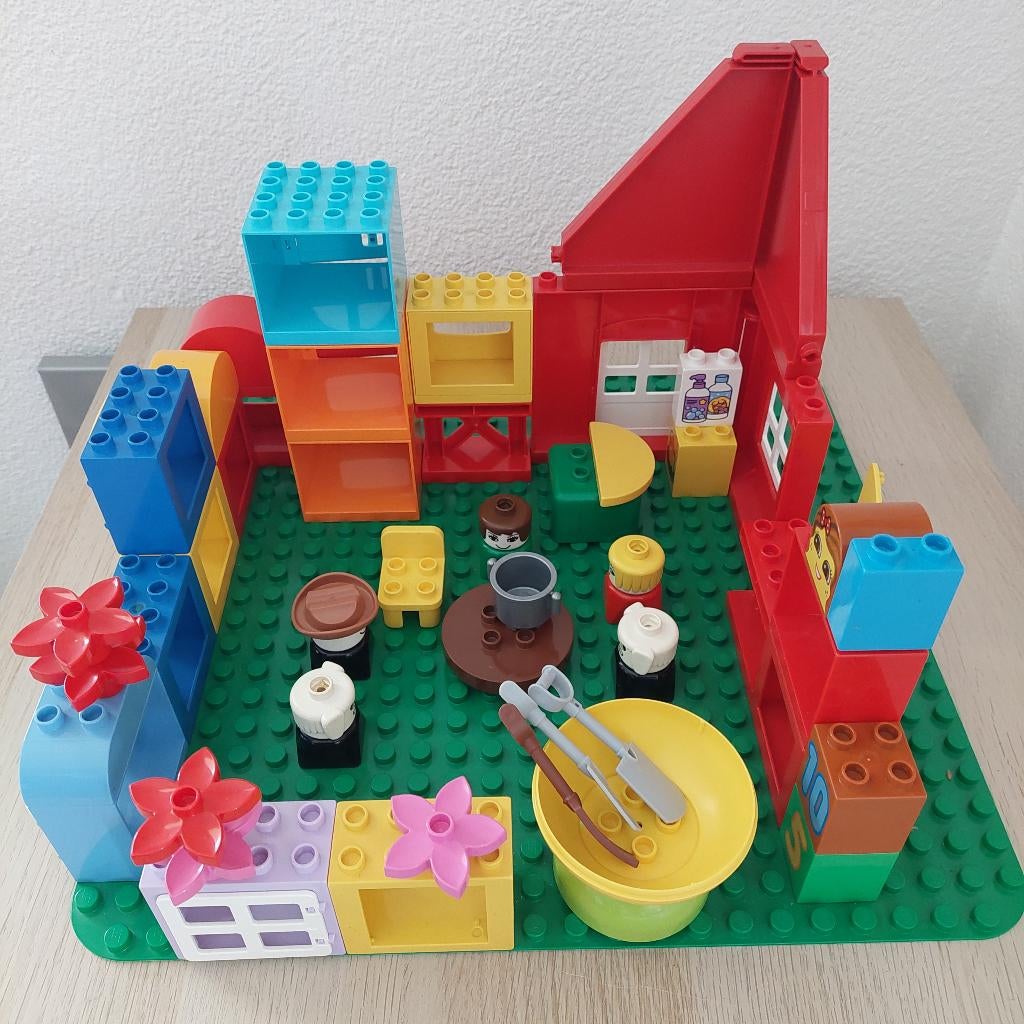 Duplo tafeltje met duplo huis, Ophalen of Verzenden, Gebruikt, Duplo