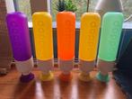 Set van 4 Dopper flessen in verschillende kleuren, Ophalen of Verzenden, Gebruikt, Overige typen