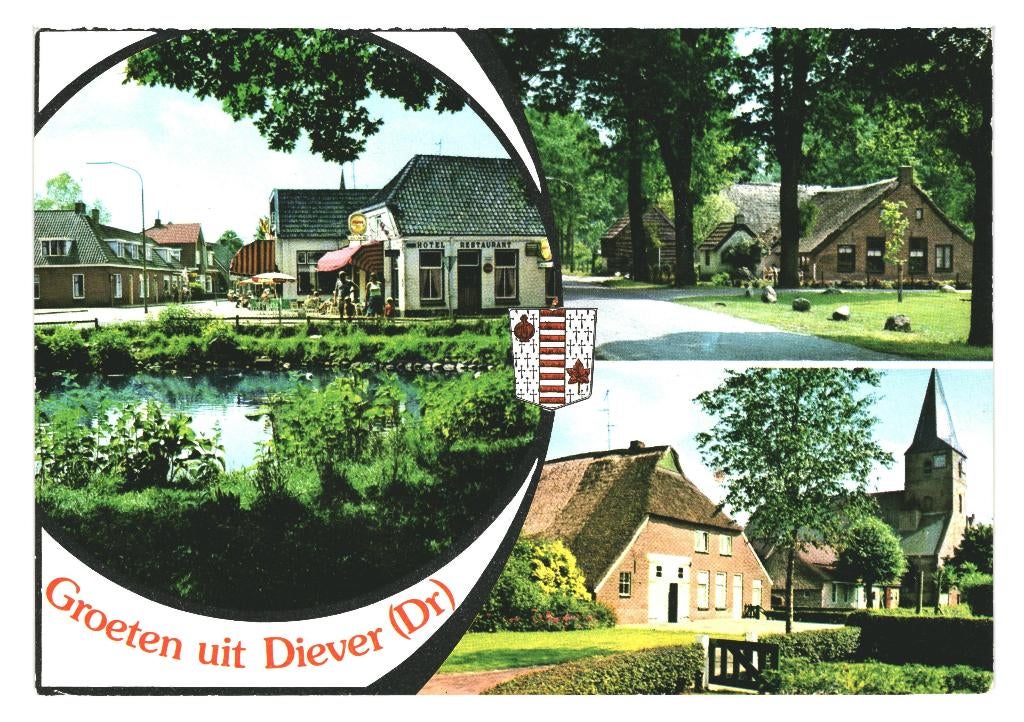 802008 Diever Drenthe 1980 Gelopen met postzegel, Ophalen of Verzenden, 1960 tot 1980, Gelopen, Drenthe