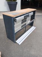 Werkbank met laden, bankschroef uitschuifbaar voor bedrijfsw, Ophalen of Verzenden