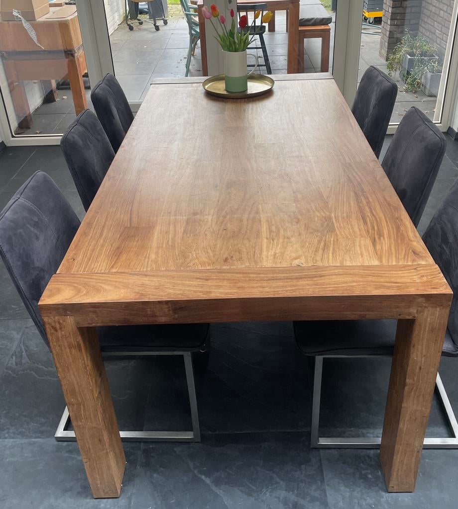 Zes eetkamerstoelen Henders & Hazel, Huis en Inrichting, Stoelen, Ophalen, Overige materialen, Gebruikt, Grijs