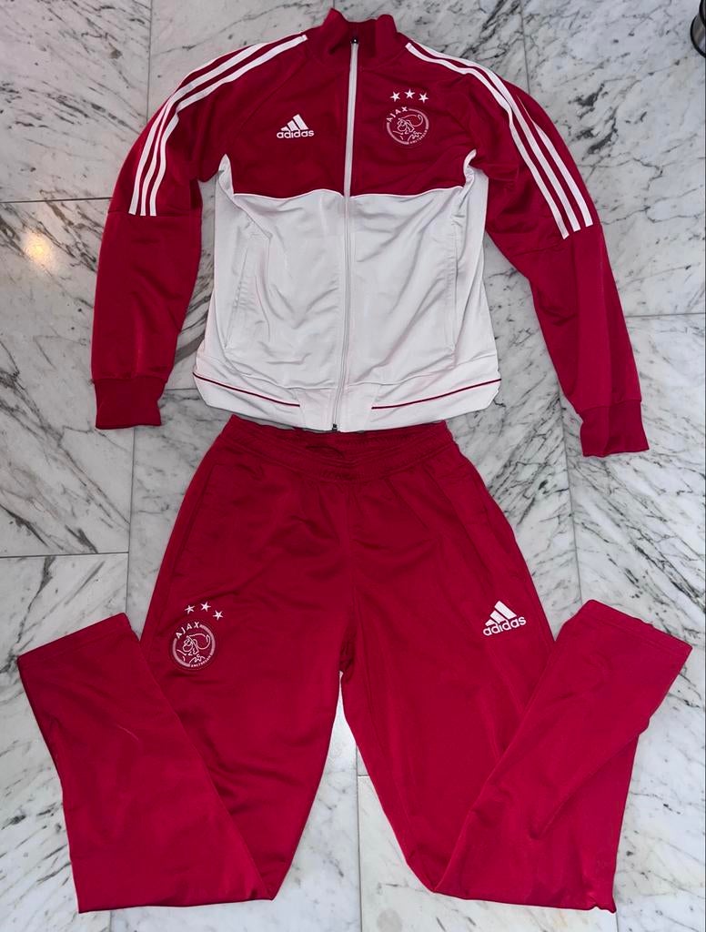 Rode Adidas Ajax Trainingsbroek Maat S, Kleding | Heren, Ophalen of Verzenden, Zo goed als nieuw, Maat 46 (S) of kleiner, Rood