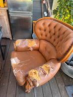 Leren fauteuil, Ophalen, Gebruikt, 50 tot 75 cm, Leer