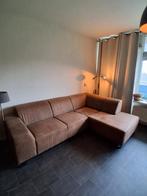 Lounge bank kleur taupe, Huis en Inrichting, Banken | Complete zithoeken, Ophalen of Verzenden, Zo goed als nieuw, Stof, Lounge bank